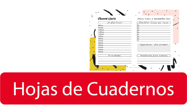 hojas de cuadernos para cuadernos personalizados