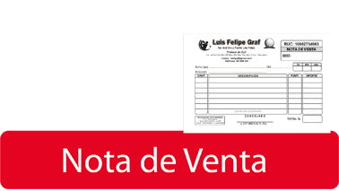 impresion de Nota de Venta para tiendas o comercios