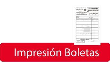 impresion de boleta de venta